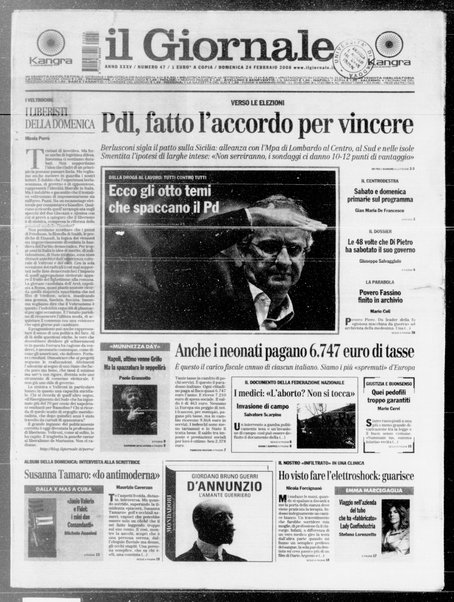 Il giornale : quotidiano del mattino